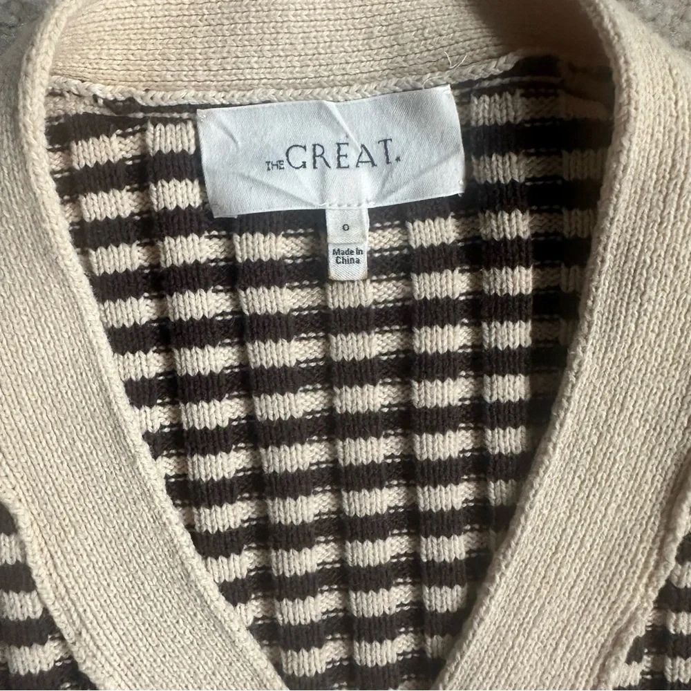 The Great Mini Stripe Cardigan size 0 - Picture 4 of 5
